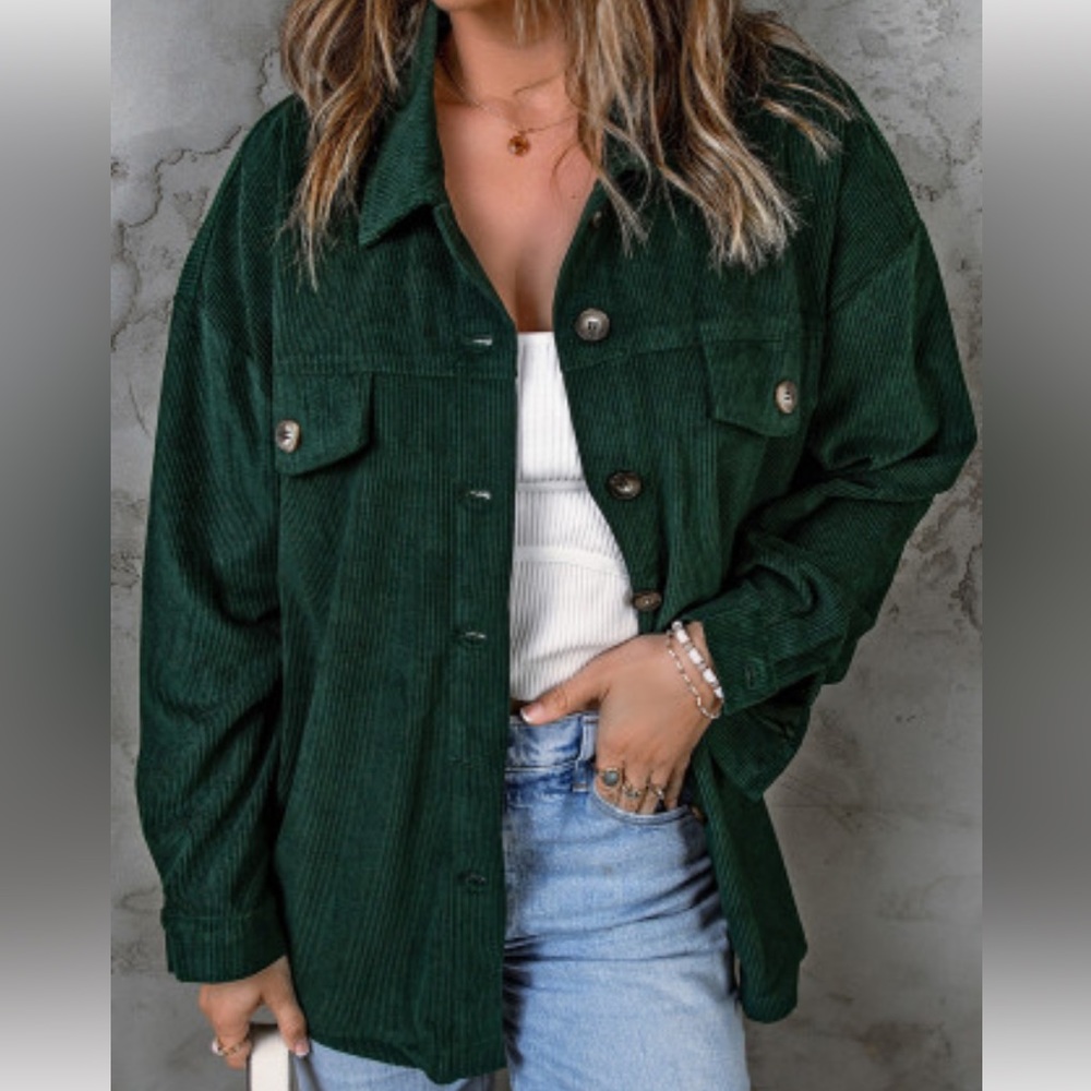 Corduroy Button Down Shirt/Jacket